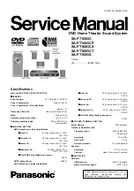 Preview for 1 page of Panasonic SA-PT160GC Service Manual