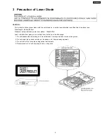 Предварительный просмотр 9 страницы Panasonic SA-PT250EE Service Manual