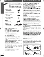 Preview for 4 page of Panasonic SA-PT460 Operating Instructions Manual