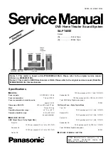 Panasonic SA-PT465E Service Manual preview