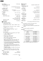 Предварительный просмотр 2 страницы Panasonic SA-PT465E Service Manual