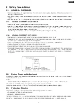 Предварительный просмотр 7 страницы Panasonic SA-PT465EE Service Manual