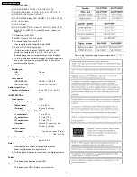 Предварительный просмотр 2 страницы Panasonic SA-PT750P Service Manual