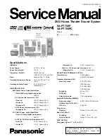 Panasonic SA-PT750PC Service Manual preview