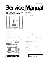 Panasonic SA-PT850EE Service Manual preview