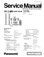 Предварительный просмотр 1 страницы Panasonic SA-PT950P Service Manual