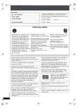 Preview for 4 page of Panasonic SA-PTX7 Operating Instructions Manual