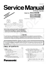 Panasonic SA-UX100E Service Manual предпросмотр