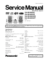 Panasonic SA-VK460GS Service Manual preview