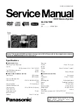 Preview for 1 page of Panasonic SA-VK470EE Service Manual