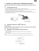 Preview for 7 page of Panasonic SA-VK61D Service Manual