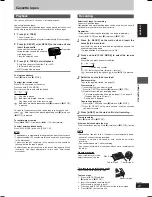 Preview for 21 page of Panasonic SA-VK62D Operating Instructions Manual