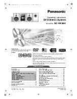 Panasonic SA-VK650 Operating Instructions Manual preview