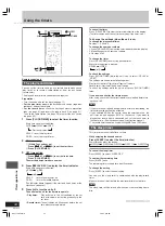 Предварительный просмотр 34 страницы Panasonic SA-VK70D Operating Instructions Manual