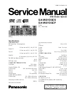 Preview for 1 page of Panasonic SA-VK81D Service Manual