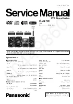 Panasonic SA-VK870EE Service Manual preview