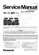 Preview for 1 page of Panasonic SA-VK880EE-K Service Manual