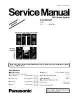 Panasonic SA-VK960GCP Service Manual preview