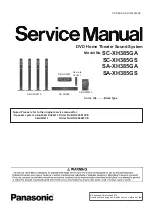 Panasonic SA-XH385GA Service Manual предпросмотр