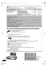 Предварительный просмотр 2 страницы Panasonic SA-XH70 Operating Instructions Manual