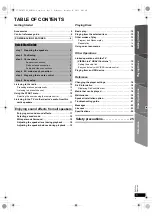 Предварительный просмотр 5 страницы Panasonic SA-XH70 Operating Instructions Manual