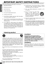 Preview for 2 page of Panasonic SA-XR30 Operating Instructions Manual