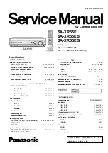 Panasonic SA-XR55E Service Manual предпросмотр