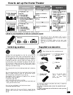 Preview for 3 page of Panasonic SA-XR55K Operating Instructions Manual