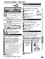 Preview for 21 page of Panasonic SA-XR55K Operating Instructions Manual