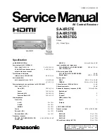 Panasonic SA-XR57E Service Manual preview