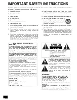 Preview for 2 page of Panasonic SA-XR57K - AV Receiver Operating Instructions Manual