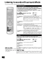 Preview for 24 page of Panasonic SA-XR57K - AV Receiver Operating Instructions Manual