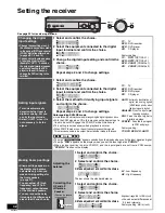 Preview for 32 page of Panasonic SA-XR57K - AV Receiver Operating Instructions Manual