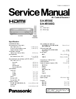 Preview for 1 page of Panasonic SA-XR58E Service Manual