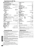 Preview for 26 page of Panasonic SA-XR70S Operating Instructions Manual