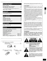 Preview for 3 page of Panasonic SAAK20 - MINI HES W/CD-P Operating Instructions Manual