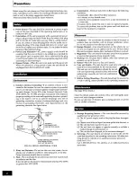 Preview for 4 page of Panasonic SAAK20 - MINI HES W/CD-P Operating Instructions Manual