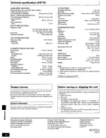 Preview for 36 page of Panasonic SAAK20 - MINI HES W/CD-P Operating Instructions Manual