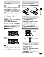 Предварительный просмотр 5 страницы Panasonic SAAK200 - MINI-HES/W CD PLAYER Operating Instructions Manual