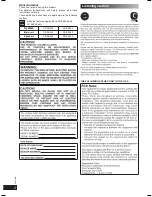 Preview for 2 page of Panasonic SAAK240 - HES SYSTEM Operating Instructions Manual