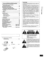 Preview for 3 page of Panasonic SAAK25 - MINI HES W/CD-P Operating Instructions Manual