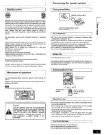 Preview for 5 page of Panasonic SAAK25 - MINI HES W/CD-P Operating Instructions Manual