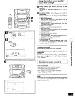 Preview for 25 page of Panasonic SAAK25 - MINI HES W/CD-P Operating Instructions Manual