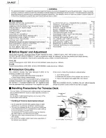 Предварительный просмотр 2 страницы Panasonic SAAK27 - MINI HES W/CD-P Service Manual