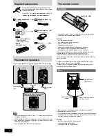 Предварительный просмотр 4 страницы Panasonic SAAK320 - MINI HES W/CD PLAYER Operating Instructions Manual