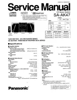 Preview for 1 page of Panasonic SAAK47 - MINI HES W/CD-PLAYER Service Manual