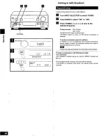 Предварительный просмотр 20 страницы Panasonic SAAX720 - RECEIVER Operating Manual