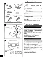 Preview for 4 page of Panasonic SAAX730 - RECEIVER Operating Instructions Manual