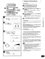 Предварительный просмотр 15 страницы Panasonic SADK1 - MINI HES W/CD Operating Instructions Manual