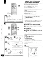 Предварительный просмотр 46 страницы Panasonic SADK1 - MINI HES W/CD Operating Instructions Manual